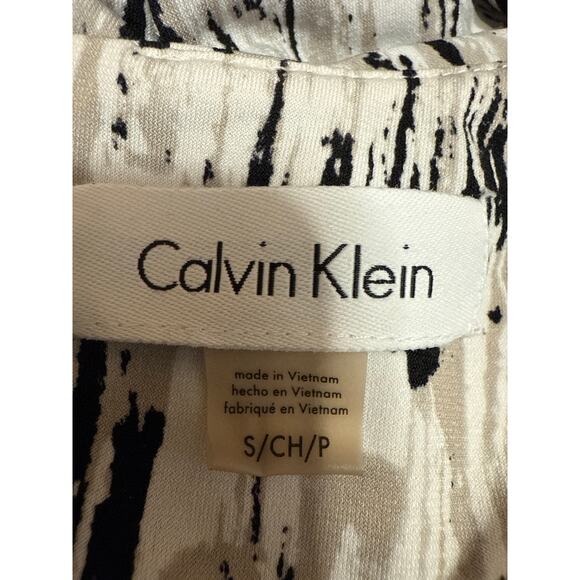 Calvin Klein Multicolor Pleated Sleeveless Cami Camisole Blouse Tank Top Size S - Picture 3 of 4